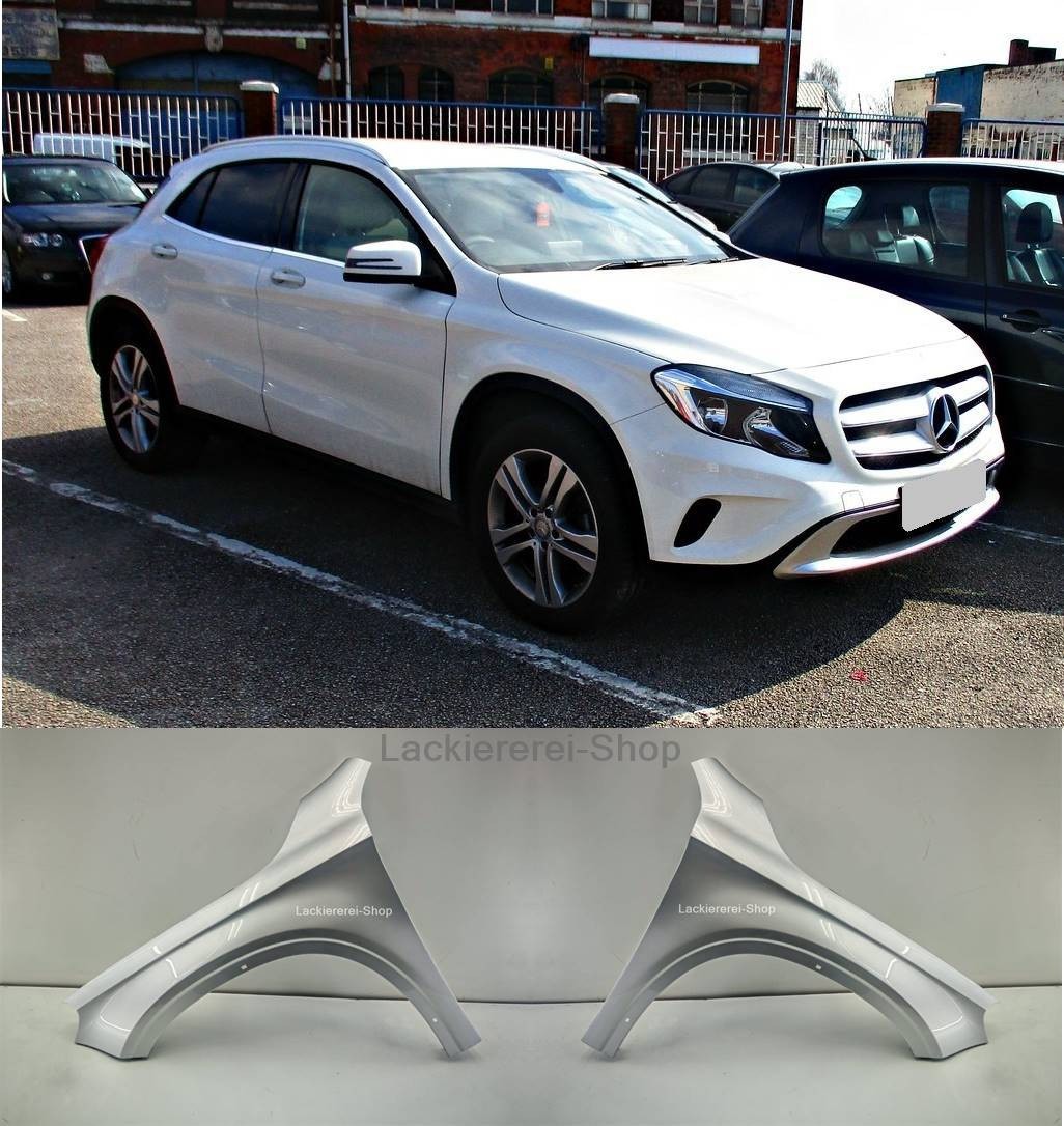 KOTFLÜGEL VORNE LACKIERT IN WUNSCHFARBE NEU für Mercedes GLA 2013-2020