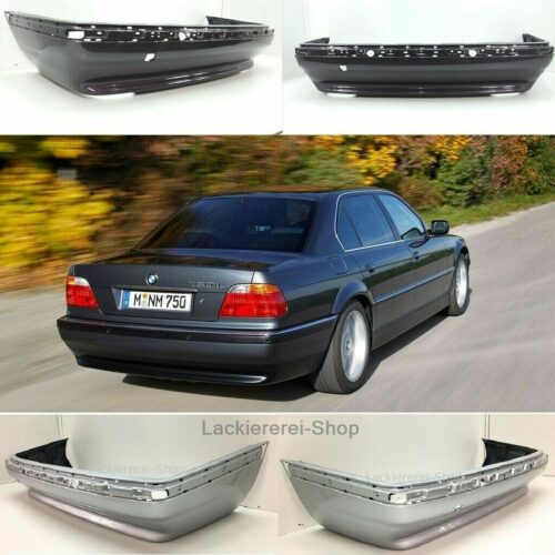 STOßSTANGE Stoßfänger HINTEN LACKIERT IN WUNSCHFARBE NEU für BMW 7er E38 1994-2001