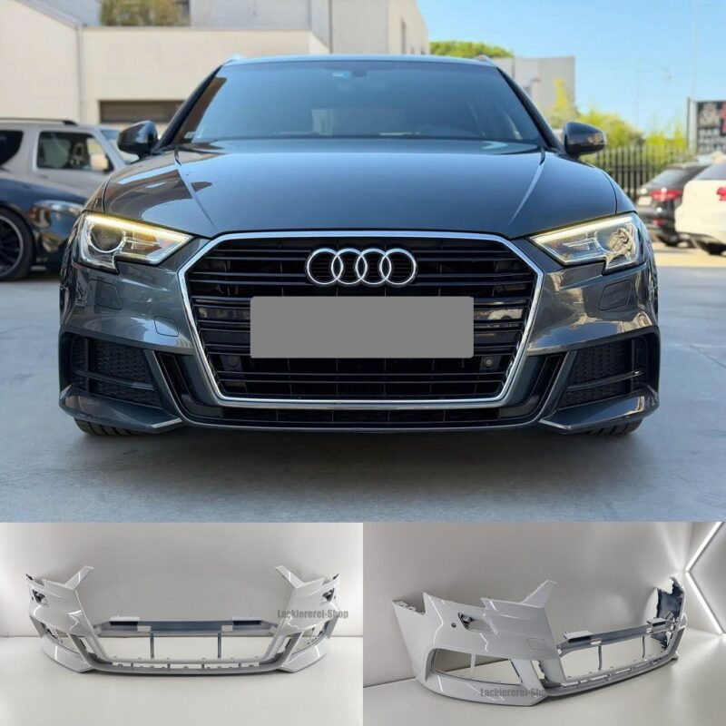 STOßSTANGE VORNE LACKIERT IN WUNSCHFARBE ORIGINALTEIL NEU Audi A3 8V 2016-2020 Limousine/Cabrio