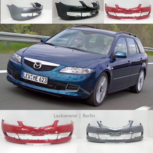STOßSTANGE VORNE LACKIERT IN WUNSCHFARBE NEU für Mazda 6 2005-2007 ohne PDC/SRA