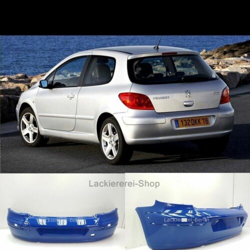 STOßSTANGE HINTEN LACKIERT IN WUNSCHFARBE NEU für Peugeot 307 2001-2008