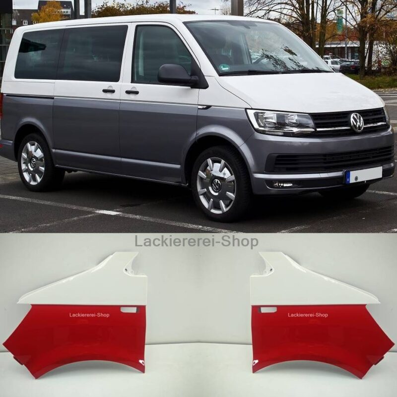 KOTFLÜGEL VORNE LACKIERT ZWEIFARBIG NEU für VW T6 2015-2019