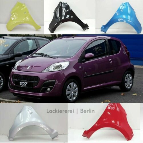 KOTFLÜGEL VORNE LACKIERT IN WUNSCHFARBE NEU für Peugeot 107 2005-2014