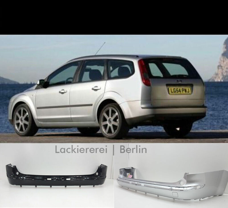 STOßSTANGE HINTEN LACKIERT IN WUNSCHFARBE NEU für Ford Focus Turnier 2004-2008