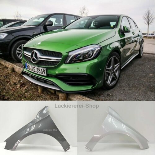 Mercedes Benz A Klasse W176 Kotflugel Vorne Lackiert In Wunschfarbe Neu Lackiererei Shop De