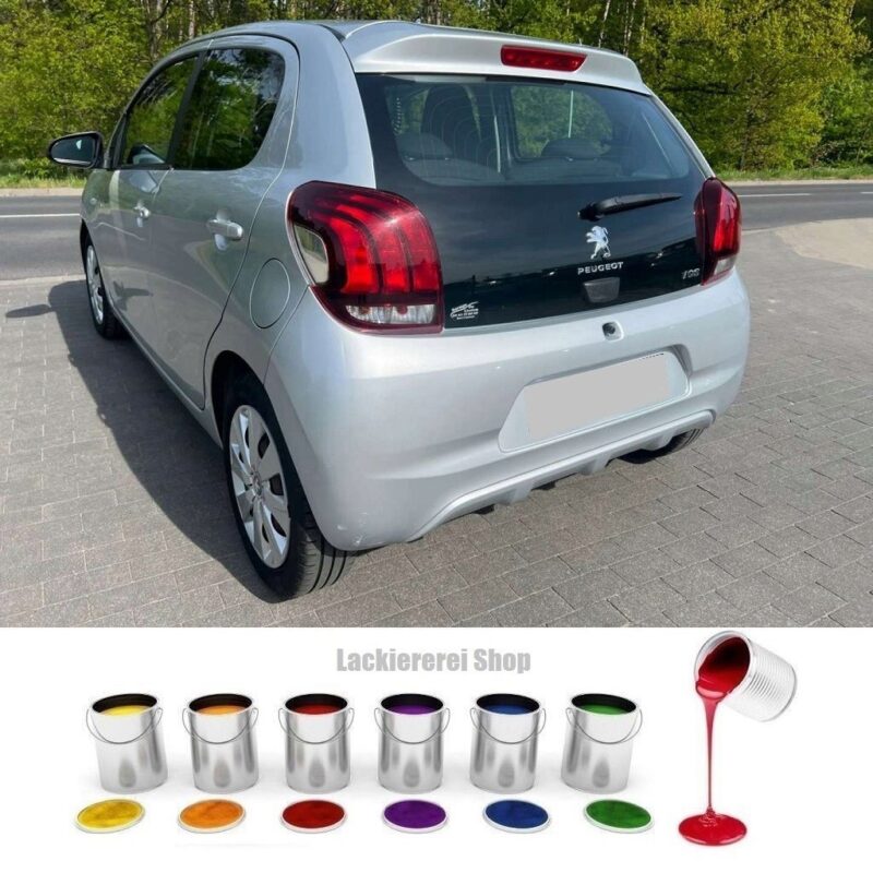 STOßSTANGE HINTEN LACKIERT IN WUNSCHFARBE NEU für Peugeot 108 2014-2021