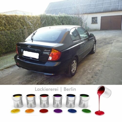STOßSTANGE HINTEN LACKIERT IN WUNSCHFARBE NEU für Hyundai Accent 2003-2005