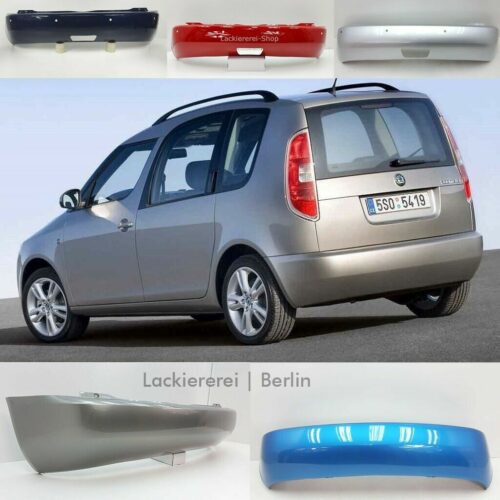 Skoda Roomster STOßSTANGE HINTEN (ORIGINALTEIL) LACKIERT IN WUNSCHFARBE NEU