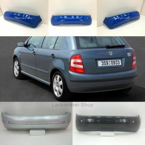 STOßSTANGE HINTEN LACKIERT IN WUNSCHFARBE NEU für Skoda Fabia 1999-2007