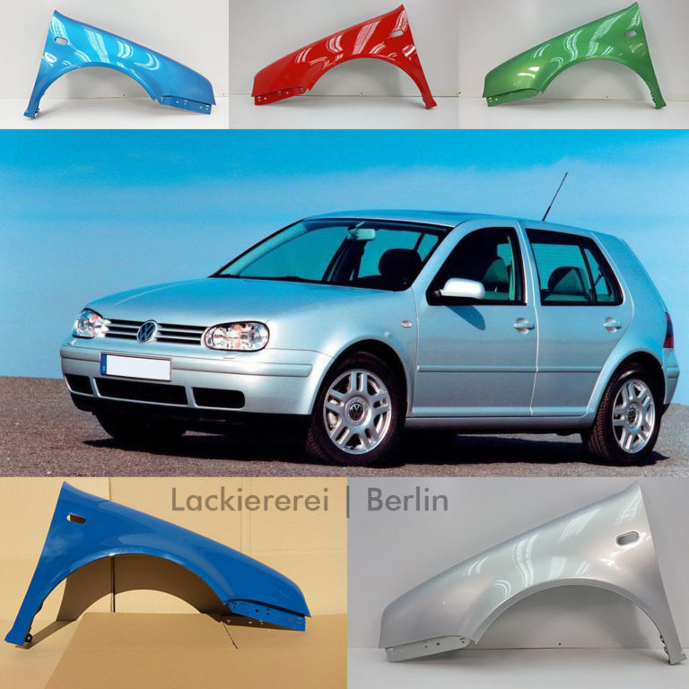 KOTFLÜGEL VORNE L/R LACKIERT IN WUNSCHFARBE NEU für VW Golf 4 19972006