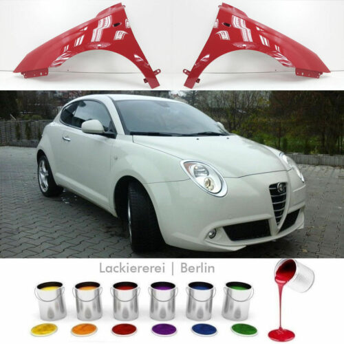 KOTFLÜGEL VORNE LACKIERT IN WUNSCHFARBE NEU für Alfa Romeo MiTo 2008-2018