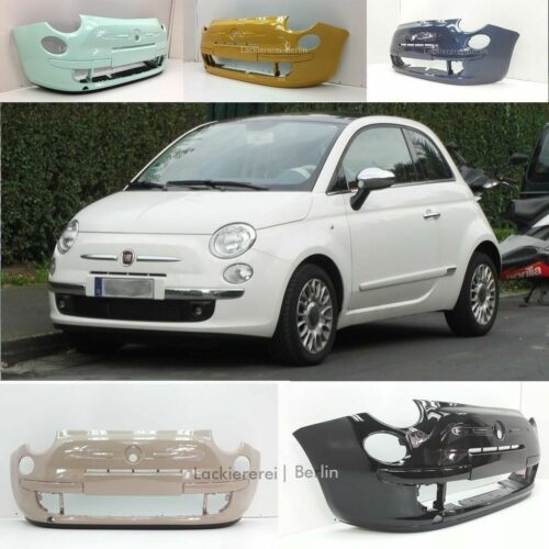 STOßSTANGE VORNE LACKIERT IN WUNSCHFARBE NEU für Fiat 500 2007-2015