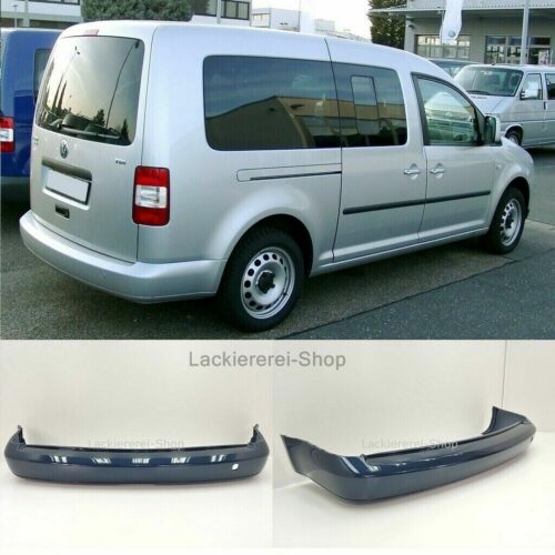 STOßSTANGE HINTEN LACKIERT IN WUNSCHFARBE NEU für VW Caddy MAXI 2003-2015 ohne PDC
