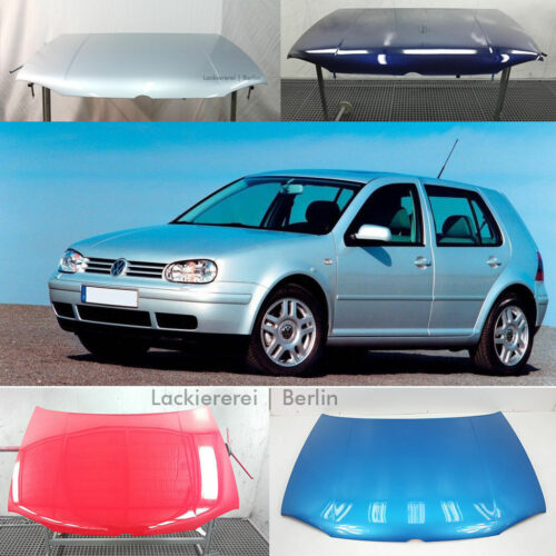 MOTORHAUBE LACKIERT IN WUNSCHFARBE NEU für VW Golf 4 1997-2006