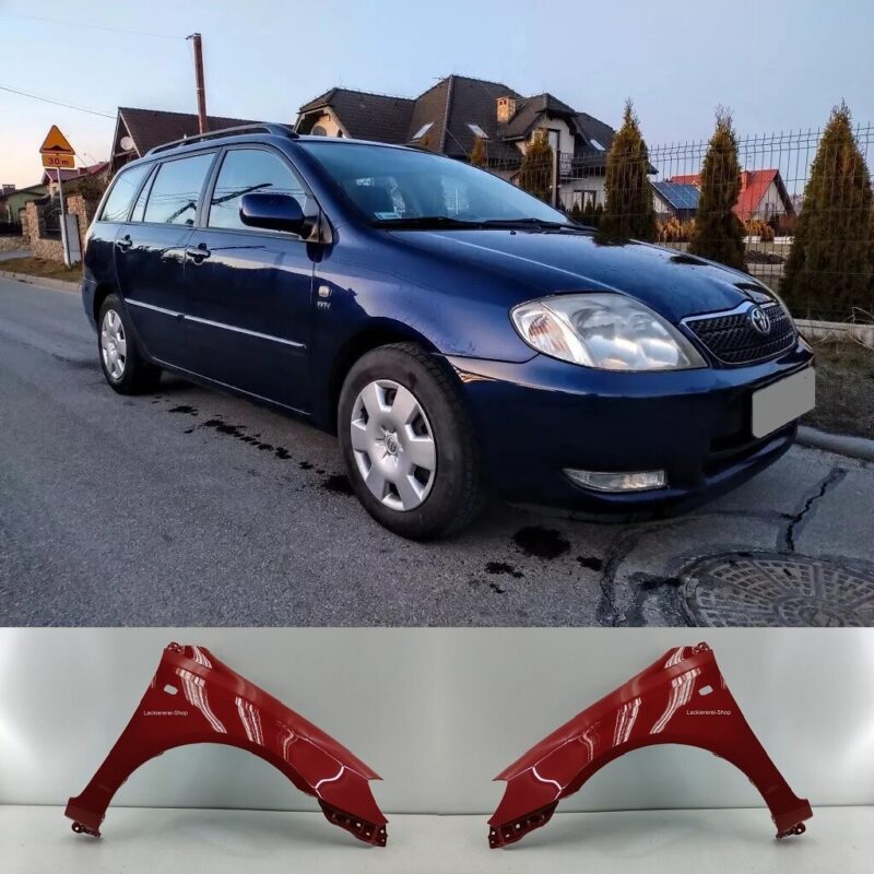 KOTFLÜGEL VORNE LACKIERT IN WUNSCHFARBE NEU für Toyota Corolla Kombi/Stufenheck 2001-2007