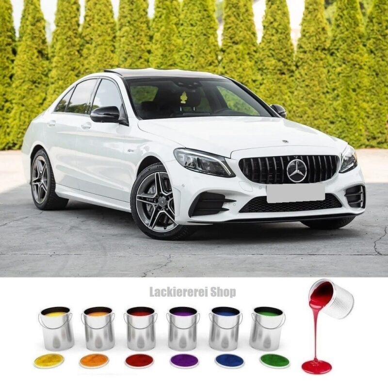 STOßSTANGE VORNE LACKIERT IN WUNSCHFARBE für Mercedes C W205 AMG Line 2018-2021