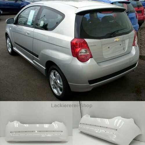 STOßSTANGE HINTEN LACKIERT IN WUNSCHFARBE NEU für Chevrolet Aveo Schrägheck 2008-2011 