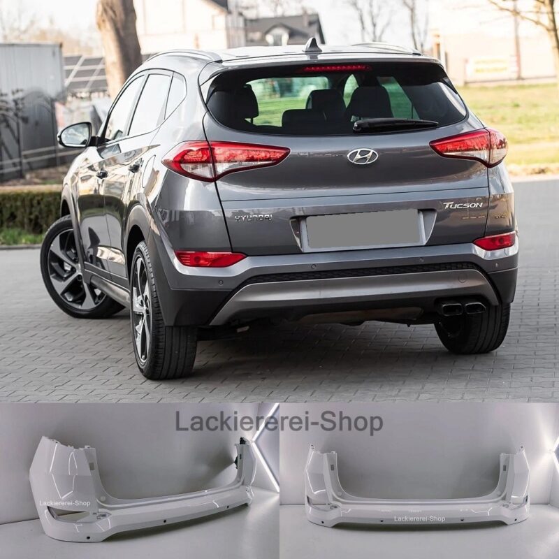 STOßSTANGE HINTEN OBERTEIL LACKIERT IN WUNSCHFARBE NEU für Hyundai Tucson 2015-2018