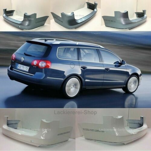 STOßSTANGE HINTEN LACKIERT IN WUNSCHFARBE + SPOILER NEU für VW Passat 3C Kombi 2005-2010 ohne PDC