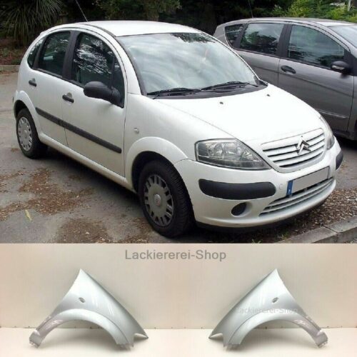 KOTFLÜGEL VORNE LACKIERT IN WUNSCHFARBE NEU für Citroen C3 2002-2005