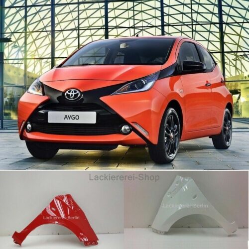 KOTFLÜGEL VORNE LACKIERT IN WUNSCHFARBE NEU für Toyota Aygo 2014-2022