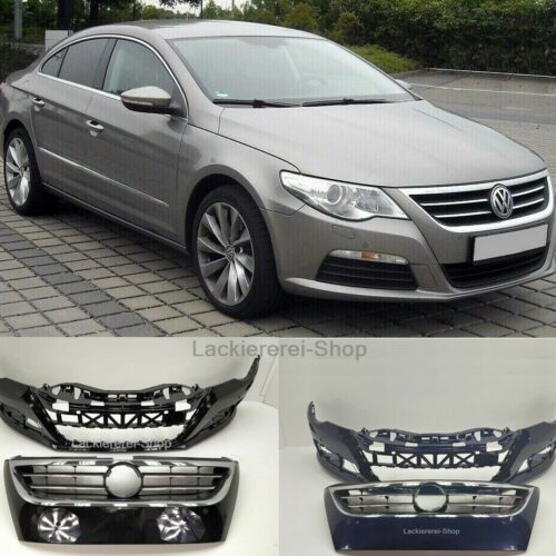 STOßSTANGE VORNE LACKIERT IN WUNSCHFARBE + GRILL NEU für VW Passat CC 2008-2012 PDC SRA