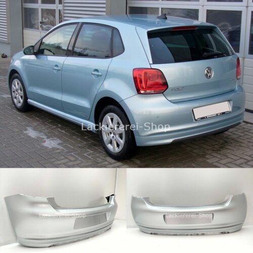 VW Polo 6R BLUEMOTION STOßSTANGE HINTEN LACKIERT IN WUNSCHFARBE ORIGINALTEIL