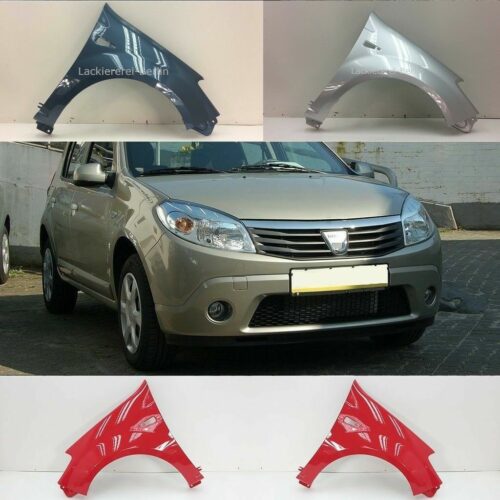 KOTFLÜGEL VORNE LACKIERT IN WUNSCHFARBE NEU für Dacia Sandero 2008-2012
