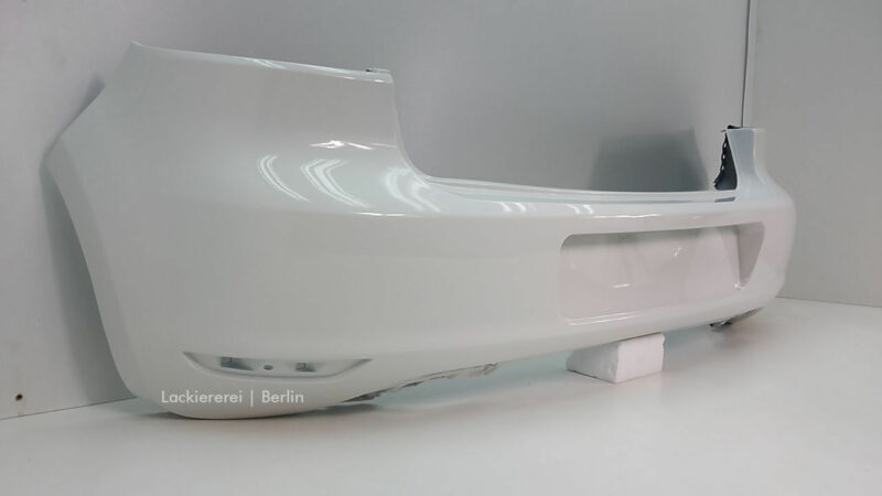 STOßSTANGE HINTEN LACKIERT IN WUNSCHFARBE NEU für VW Golf 6 ohne PDC – Bild 7