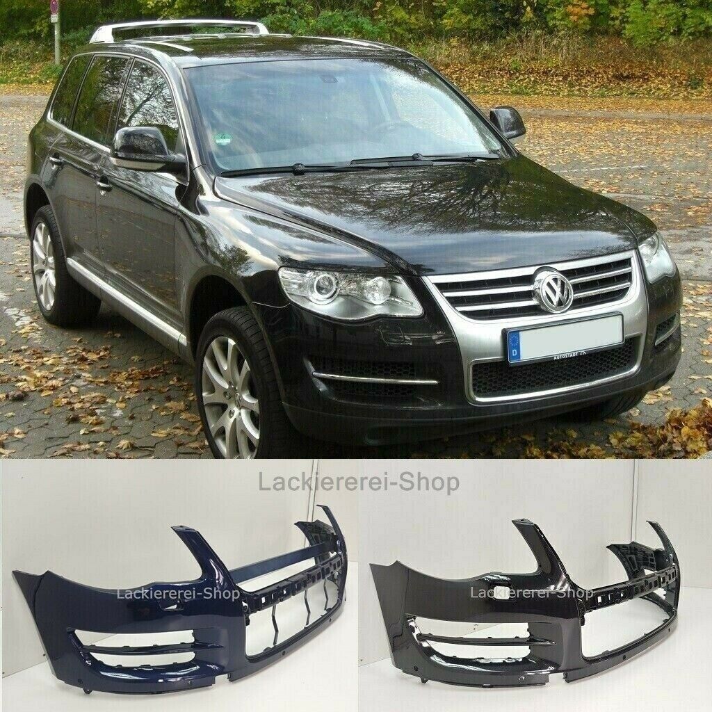 VW Touareg 2006-2010 SRA PDC STOßSTANGE VORNE LACKIERT IN ...