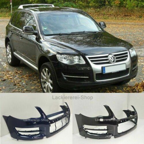 STOßSTANGE VORNE LACKIERT IN WUNSCHFARBE NEU für VW Touareg 2006-2010 SRA PDC