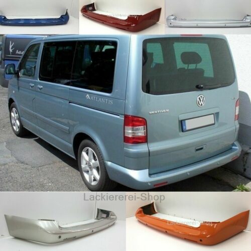 STOßSTANGE HINTEN LACKIERT IN WUNSCHFARBE NEU für VW T5 MULTIVAN/CARAVELLE 2003-2012 mit PDC