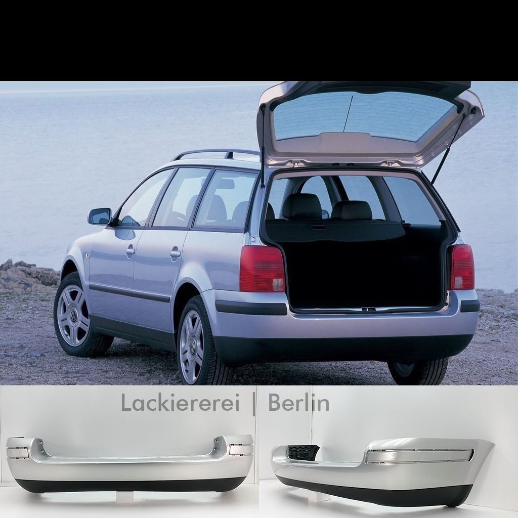 STOßSTANGE HINTEN LACKIERT IN WUNSCHFARBE NEU für VW Passat 3B (B5) Kombi  1996-2000 –