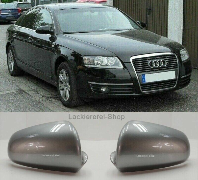 AUßENSPIEGEL KAPPE/GEHÄUSE LACKIERT IN WUNSCHFARBE NEU für Audi A6 C6 2004-2008