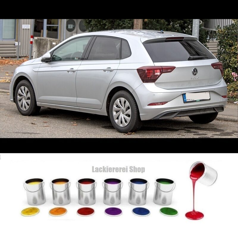 STOßSTANGE HINTEN LACKIERT IN WUNSCHFARBE NEU für VW Polo 21- (auch R-Line/GTI)