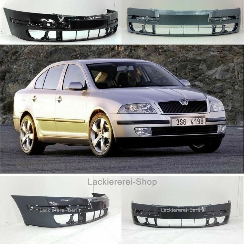 STOßSTANGE VORNE LACKIERT IN WUNSCHFARBE NEU für Skoda Octavia 2 2004-2008 
