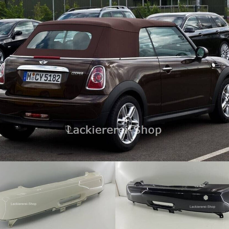 STOßSTANGE HINTEN LACKIERT IN WUNSCHFARBE NEU für MINI CABRIO R57 2011-2013