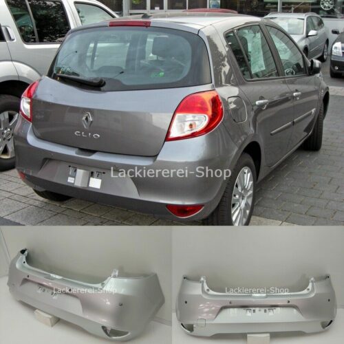 STOßSTANGE HINTEN LACKIERT IN WUNSCHFARBE NEUf ür Renault Clio 2009-2012 PDC