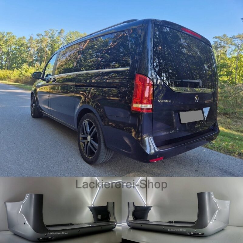 STOßSTANGE HINTEN LACKIERT IN WUNSCHFARBE NEU für Mercedes V-Klasse W447 14-19