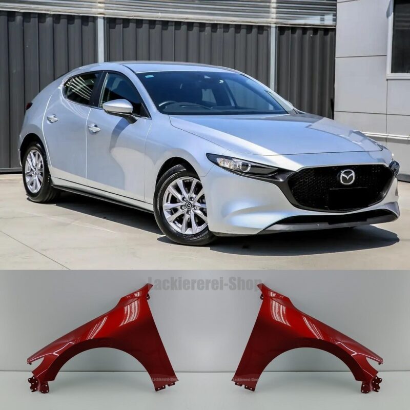 KOTFLÜGEL VORNE LACKIERT IN WUNSCHFARBE NEU für Mazda 3 2019-