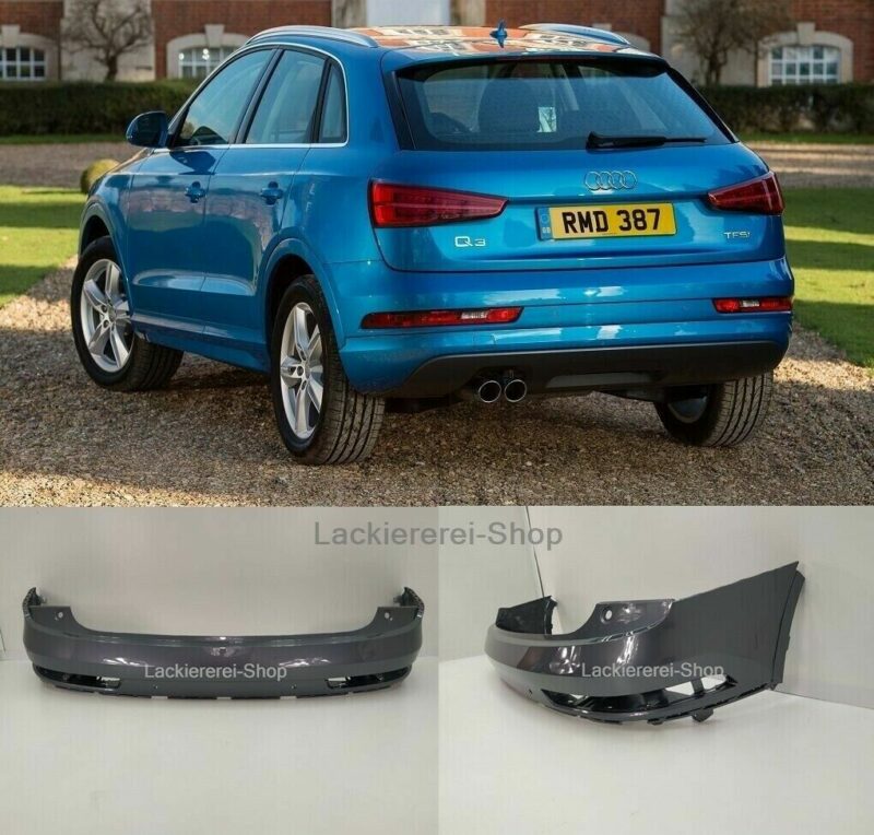 STOßSTANGE HINTEN OBERTEIL LACKIERT IN WUNSCHFARBE NEU für Audi Q3 2014-2018