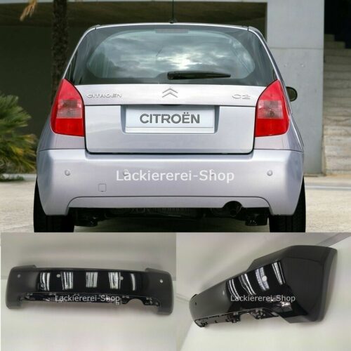 STOßSTANGE HINTEN LACKIERT IN WUNSCHFARBE NEU für Citroen C2 2003-2009 PDC