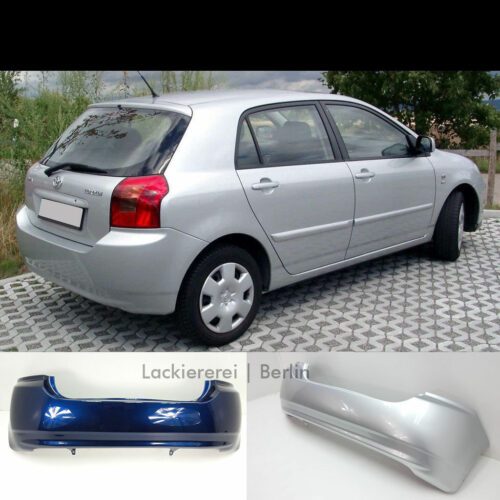 STOßSTANGE HINTEN LACKIERT IN WUNSCHFARBE NEU für Toyota Corolla 2001-2004