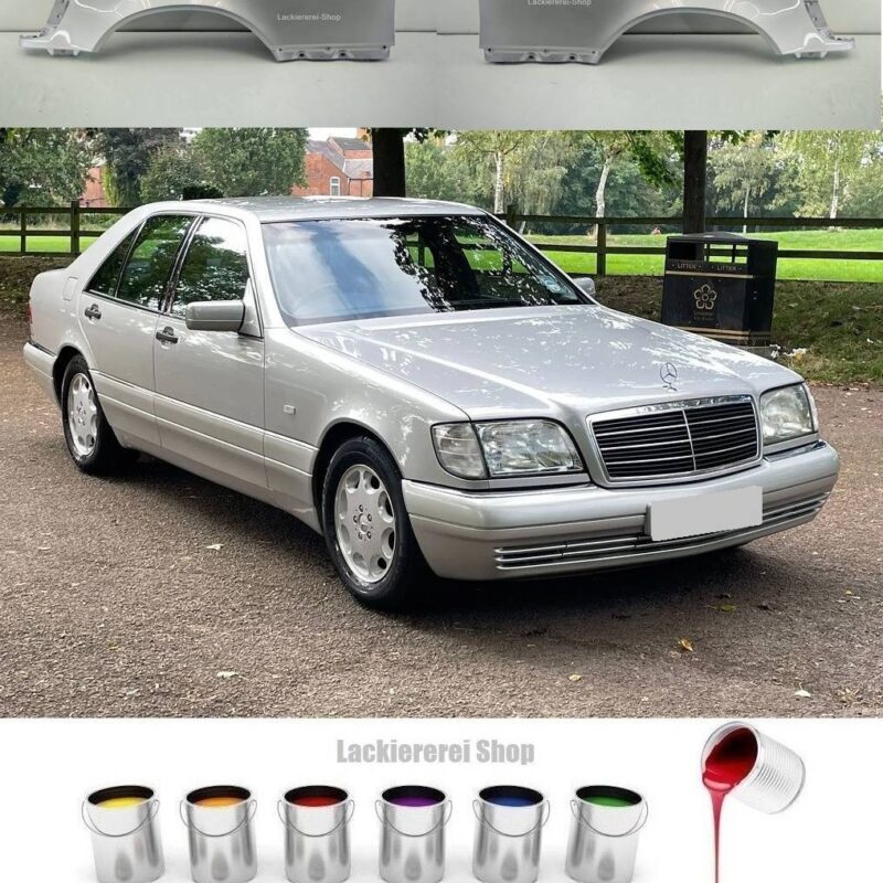 KOTFLÜGEL VORNE LACKIERT IN WUNSCHFARBE NEU für Mercedes-Benz W140 S-Klasse
