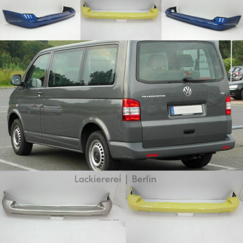 STOßSTANGE HINTEN LACKIERT IN WUNSCHFARBE NEU für VW T5 MULTIVAN/CARAVELLE 2003-2012 ohne PDC