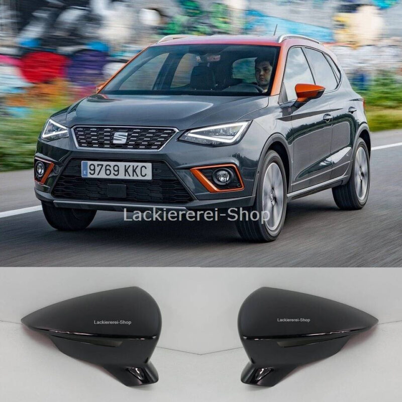 AUßENSPIEGEL KAPPE/GEHÄUSE LACKIERT IN WUNSCHFARBE NEU für Seat Arona