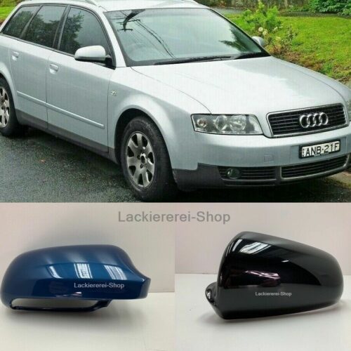 AUßENSPIEGEL KAPPE/GEHÄUSE LACKIERT IN WUNSCHFARBE NEU für Audi A4 B6 2000-2004
