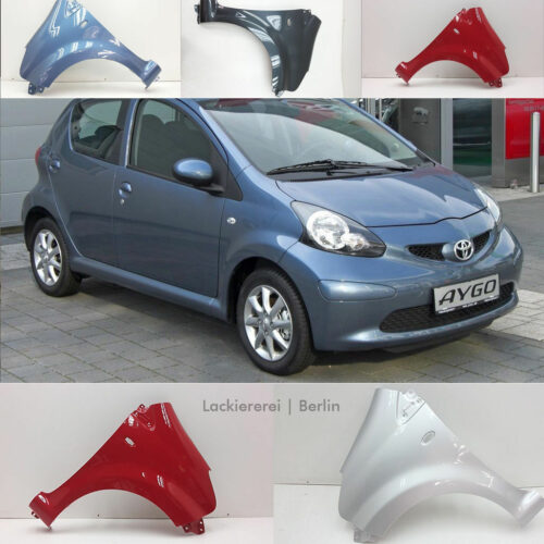 KOTFLÜGEL VORNE LACKIERT IN WUNSCHFARBE NEU für Toyota Aygo 2005-2014
