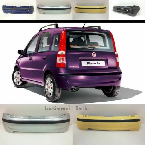 STOßSTANGE HINTEN (+STOßLEISTE) LACKIERT IN WUNSCHFARBE NEU für Fiat Panda