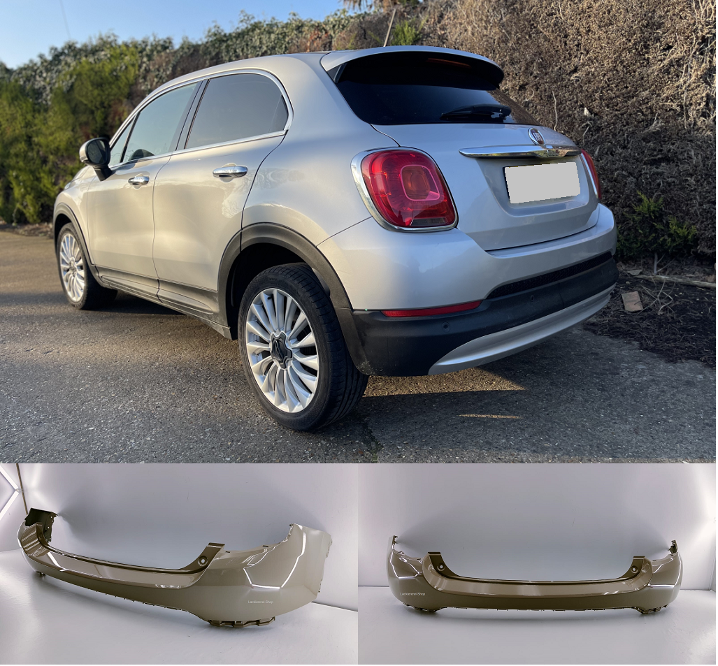 STOßSTANGE HINTEN LACKIERT IN WUNSCHFARBE NEU für Fiat 500 X 2014-2018